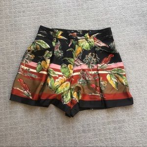 Tropical print shorts by Zara